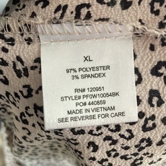 Pink Rose Blush Cheetah Short Sleeve Blouse - Picture 6 of 6